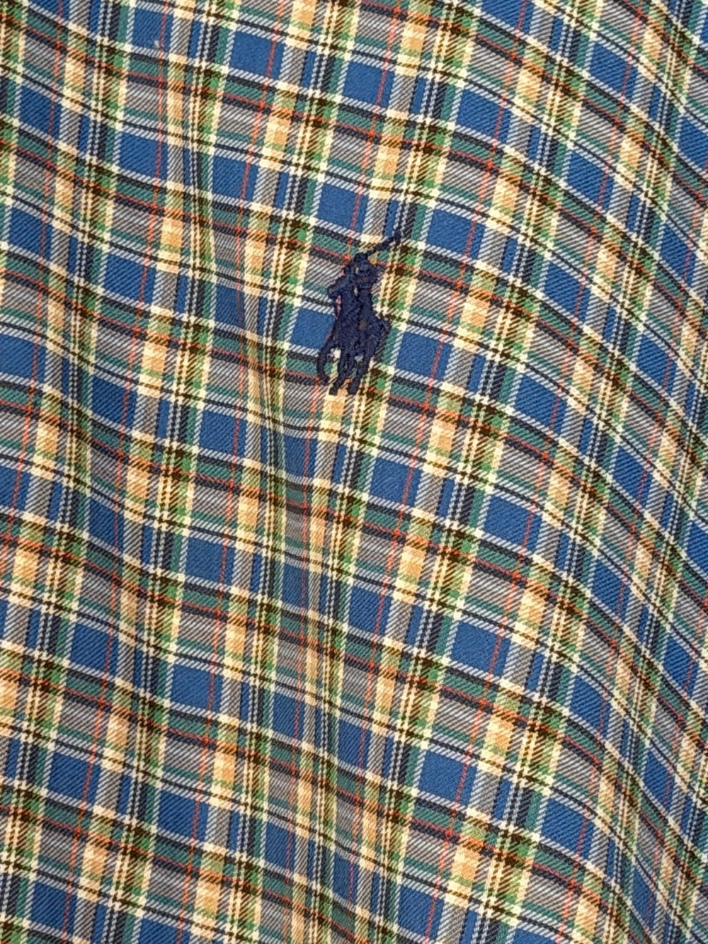 Ralph Lauren Blue and Green Plaid Button-Down Shirt 4XL - Picture 7 of 14
